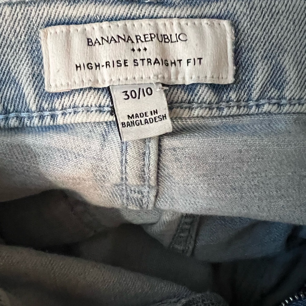Banana Republic Light Blue Women’s High Rise Straight Fit - Picture 3 of 3